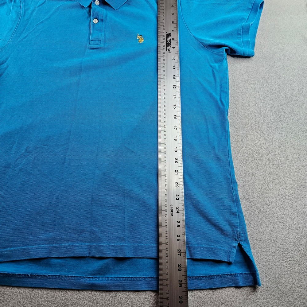 US Polo Assn Short Sleeve Polo Shirt Mens Size XXL Blue Classic‎ Fit - Picture 3 of 10